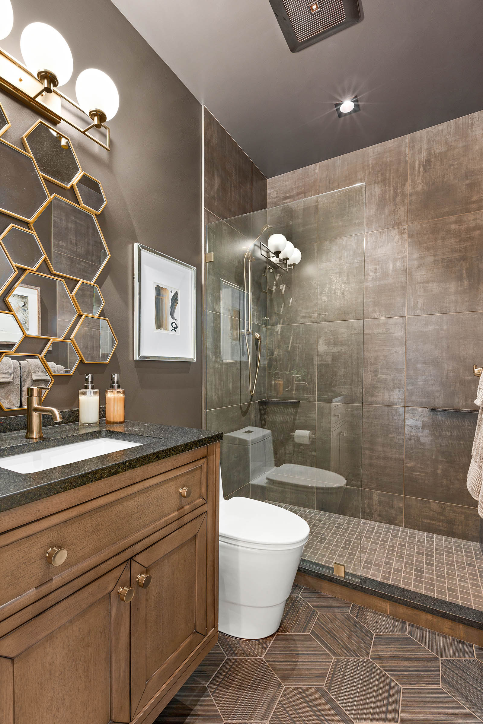 William Olson Co.'s bathroom remodel: modern design, luxurious finishes, impeccable craftsmanship